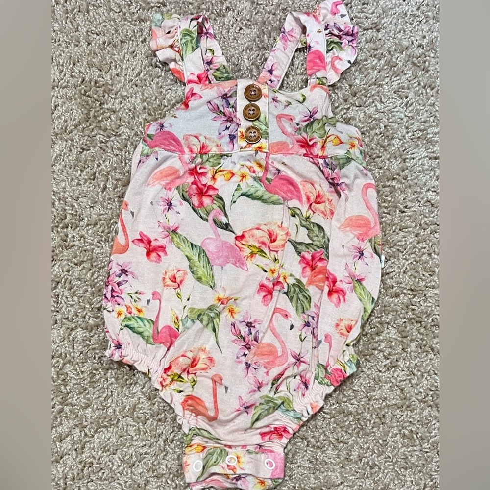 Posh Peanut Flutter Sleeve Bubble Romper